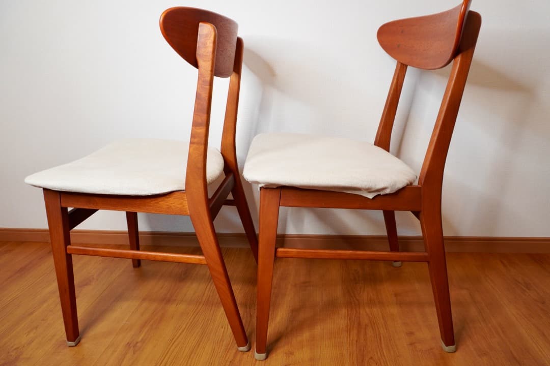 ACTUS H.W.F マホガニー エクステンションテーブル&チェア2脚