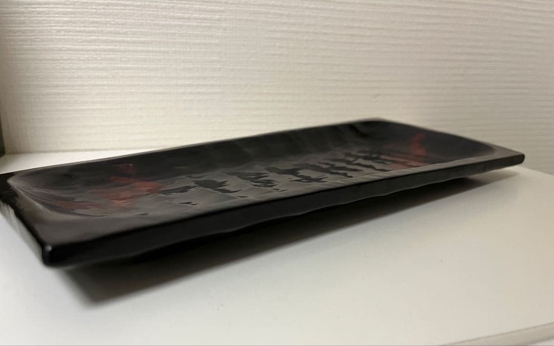 太田修嗣　長皿　トレイ　お皿　漆　漆器