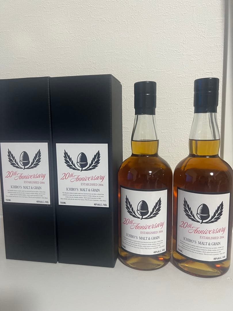 【終売】イチローズモルト20thアニバーサリー　700ml 2本　新品未開栓