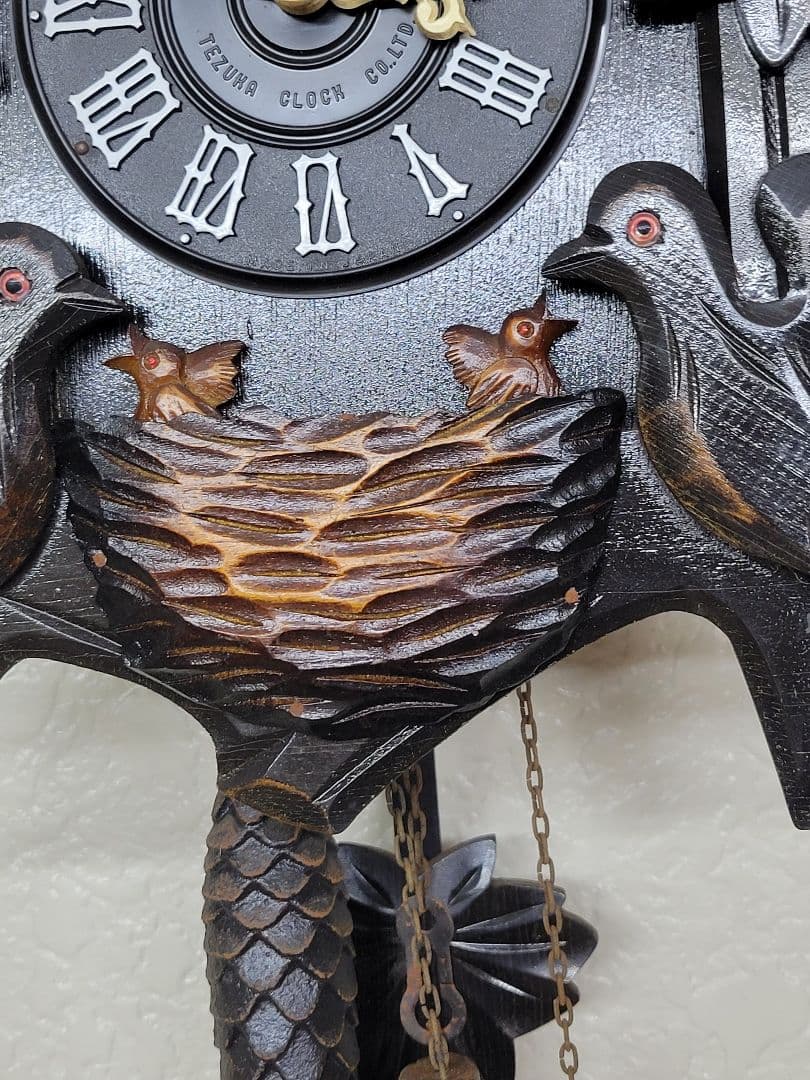 ケ*ン様 希少　ヴィンテージ　Tezuka Poppo #143 重錘式　鳩時計