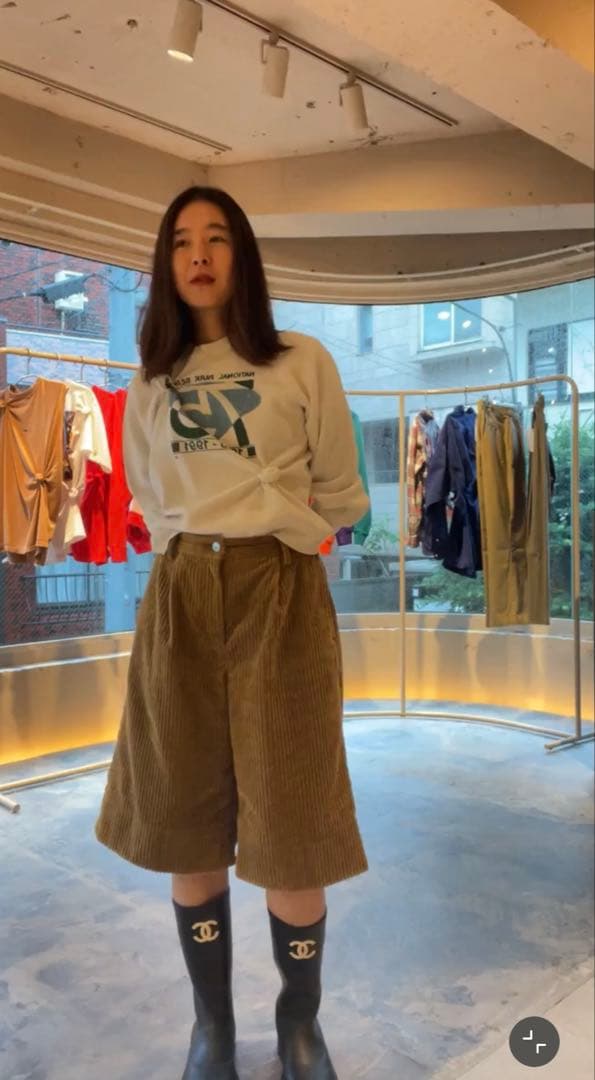 パンツ SHISHIKUI CORDUROY S/ BEIGE S