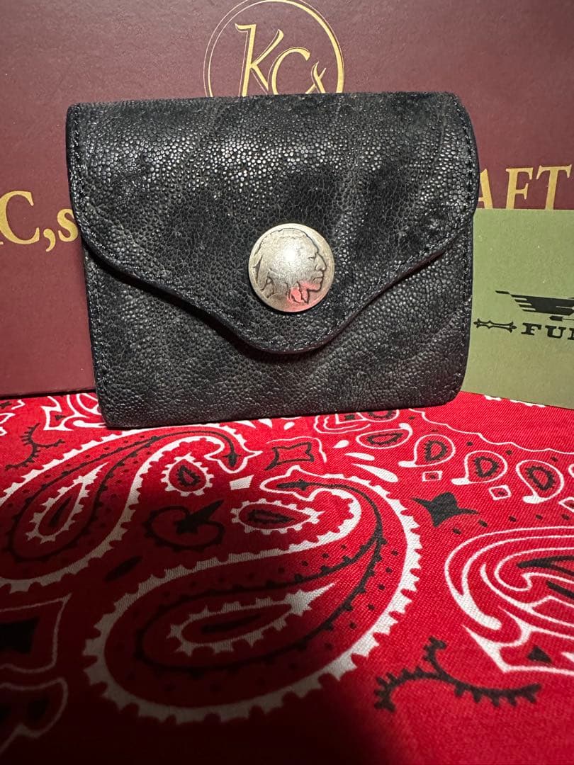 ファニー　funny エレファント革　コンパクト財布