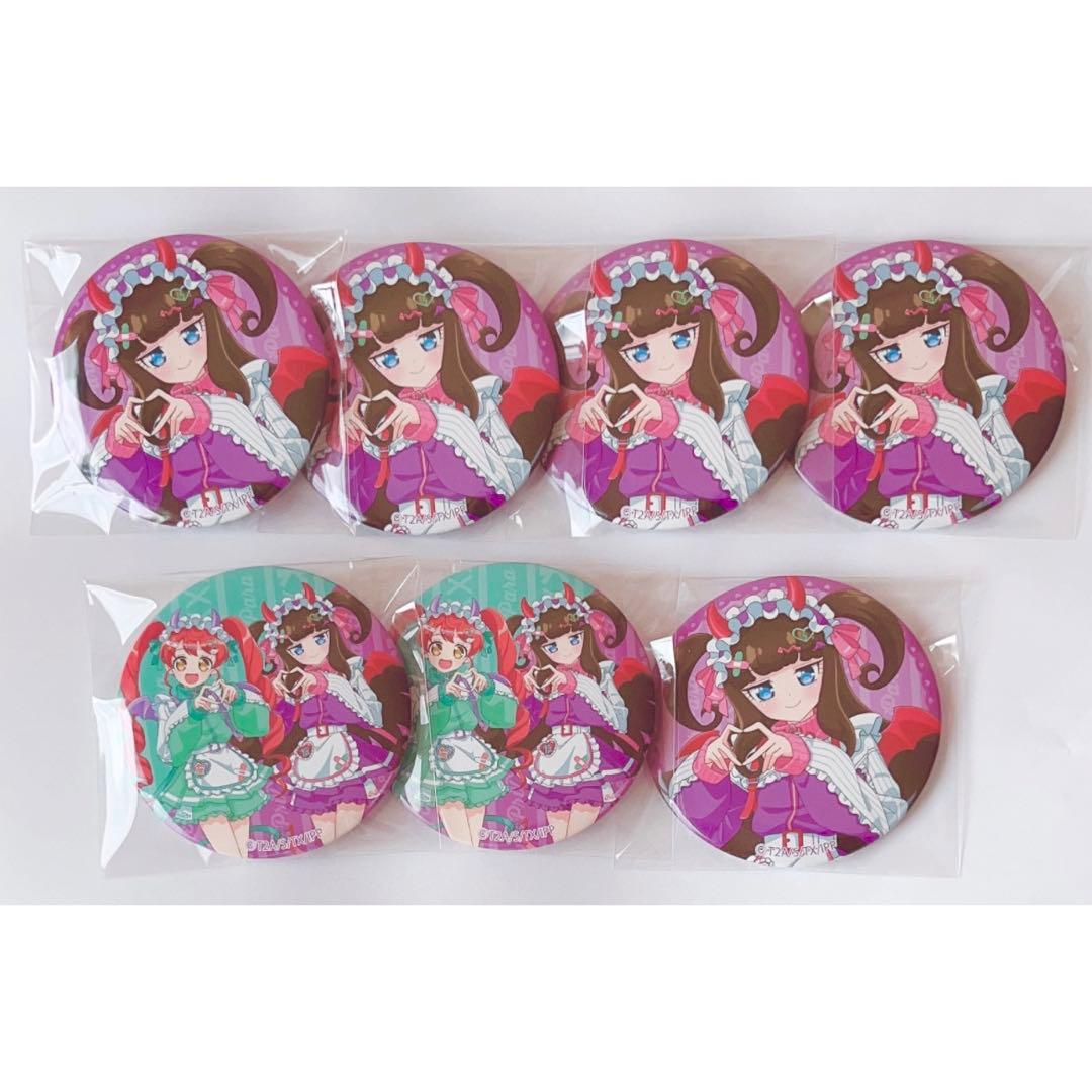 プリパラ　黒須あろま　缶バッジ　ハートデビデビパーティー