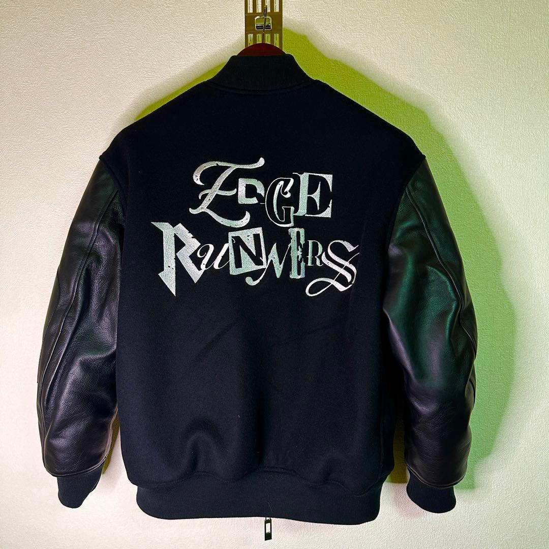 VR× CYBERPUNK LEATHER BOMBER JACKET