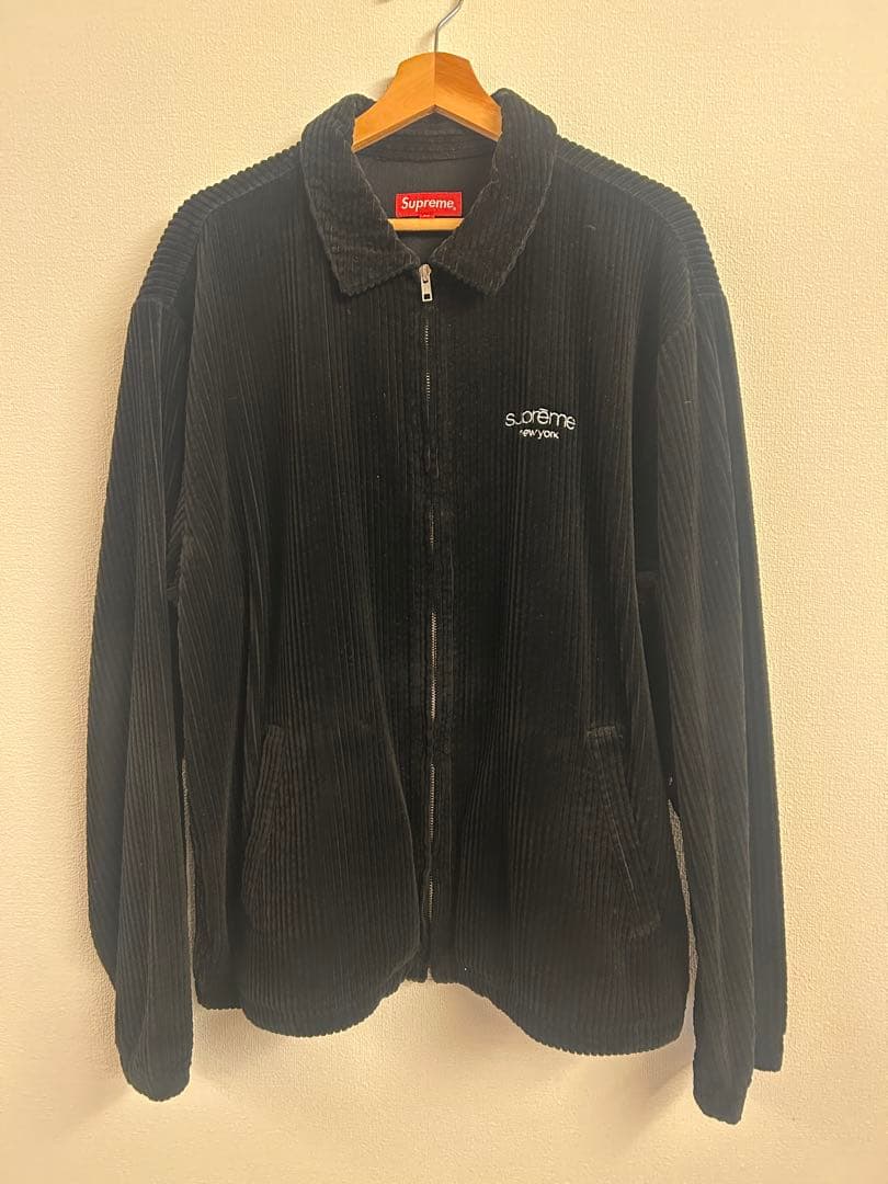Supreme コーデュロイジャケット XL ブラック