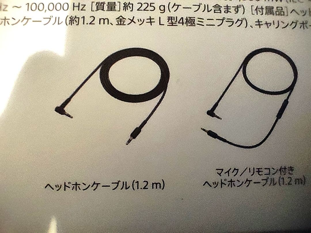 SONY MDR-1A 　 脱着式ケーブル付ヘッドホン新品同様