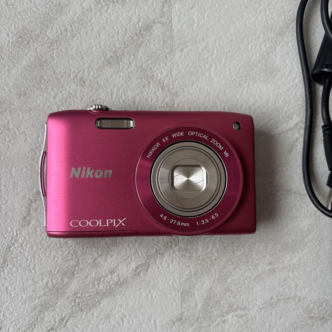 ニコン NIKON COOLPIX S3300 ストロベリーピンク　動作確認済