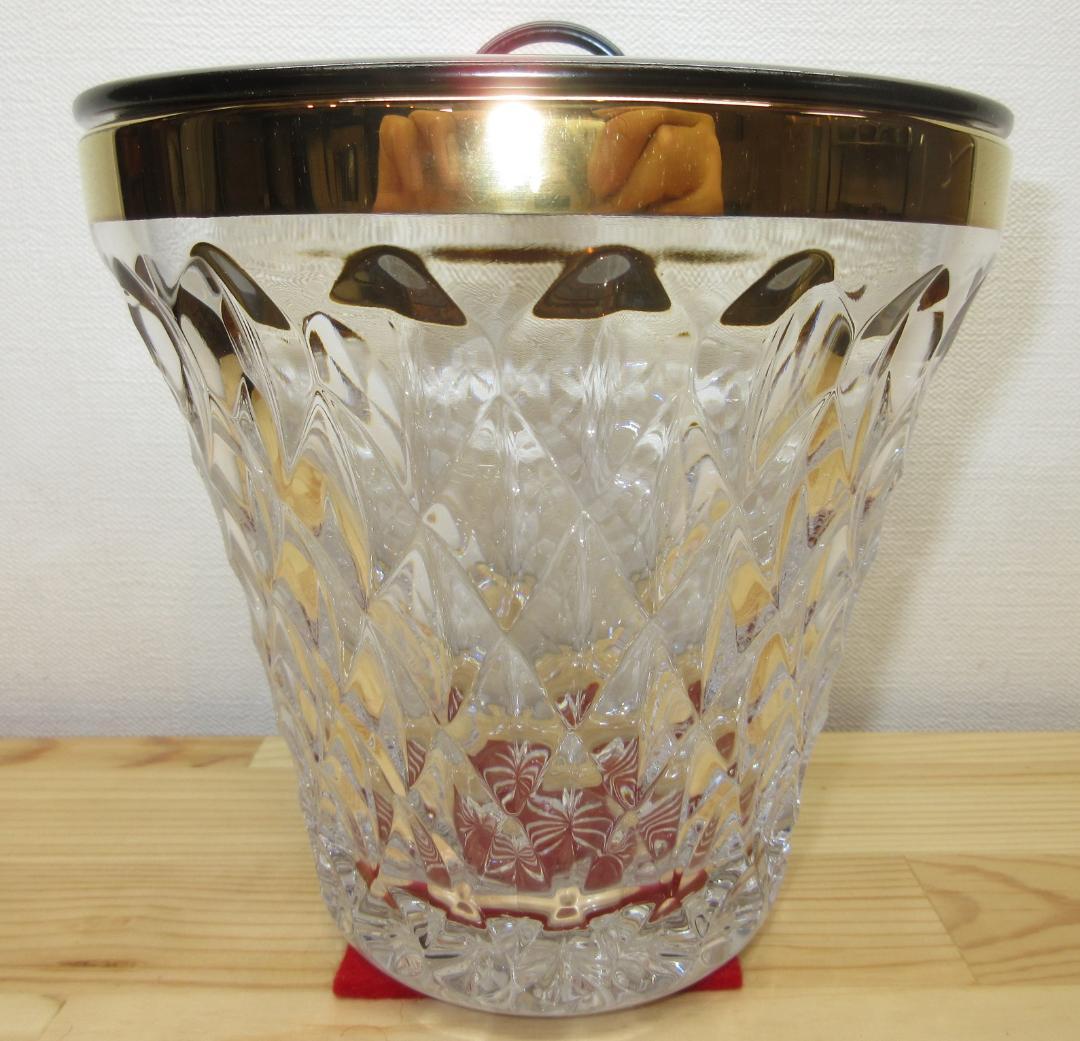 送料込【逢絢亭・新品】茶道具 水指 義山 クリスタル 金縁末広 大中繁明 共箱