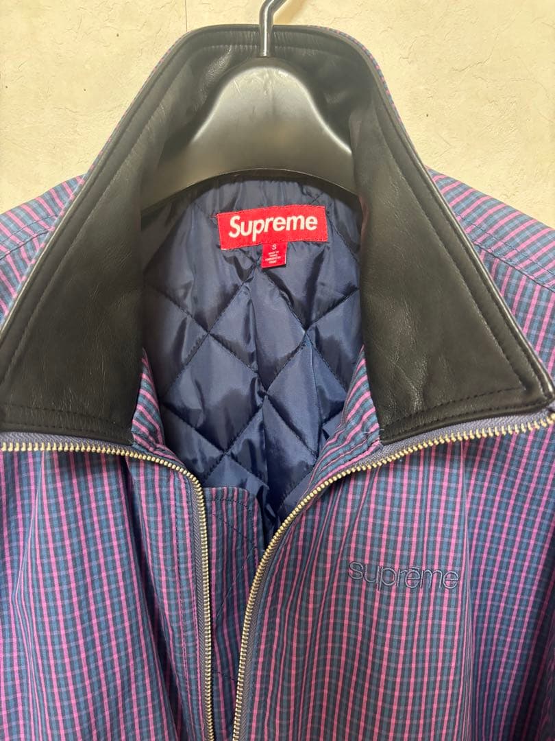 ジャケット・アウター Supreme Leather Collar Utility Jacket S