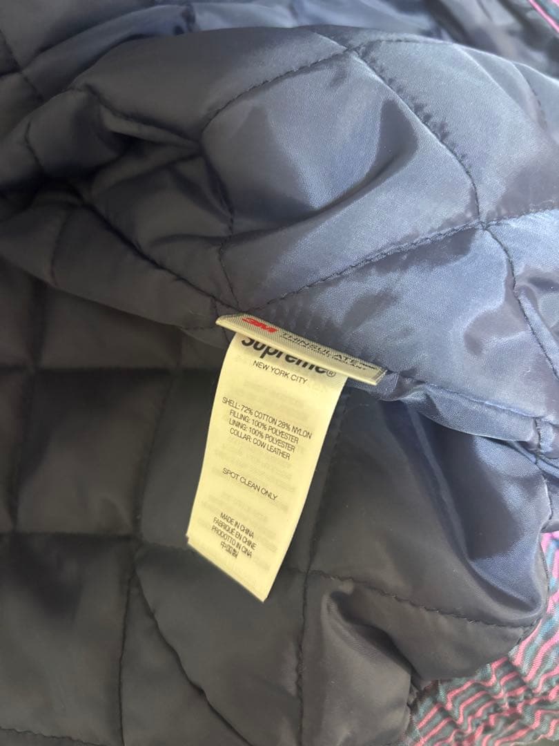 ジャケット・アウター Supreme Leather Collar Utility Jacket S