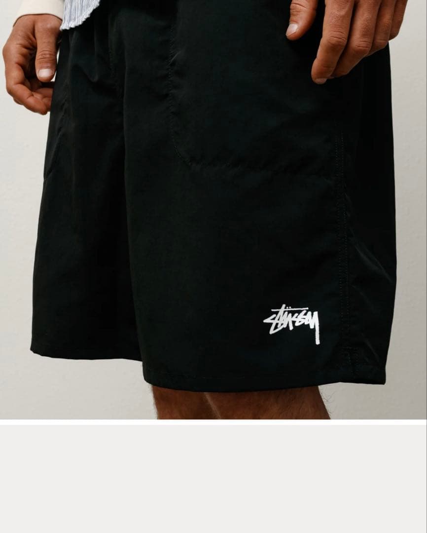 25SS Stussy Stock Water Short 水着 黒 M