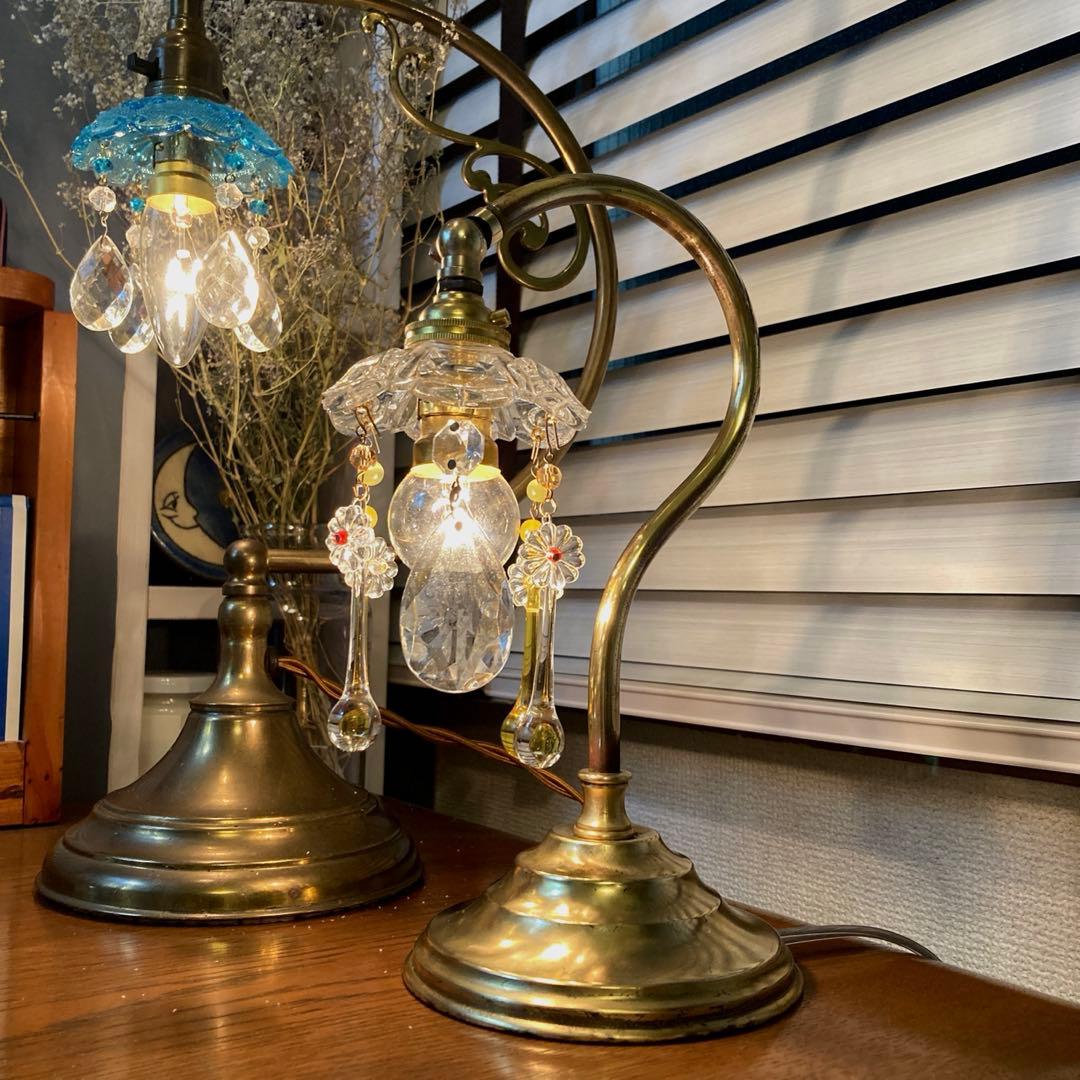 （ご予約）ミニシャンデリア　フランスアンティーク　ミニランプスタンド