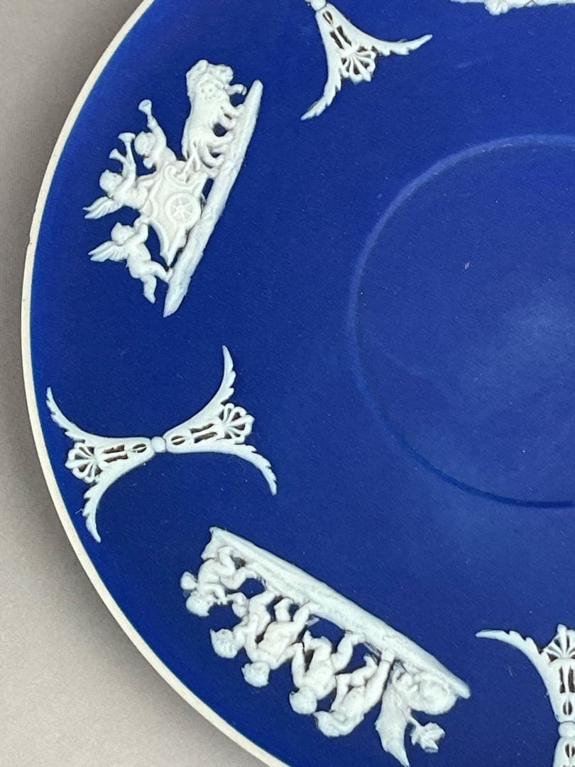 【希少】アンティーク オールドウェッジウッド ジャスパーウェア カップ ソーサー