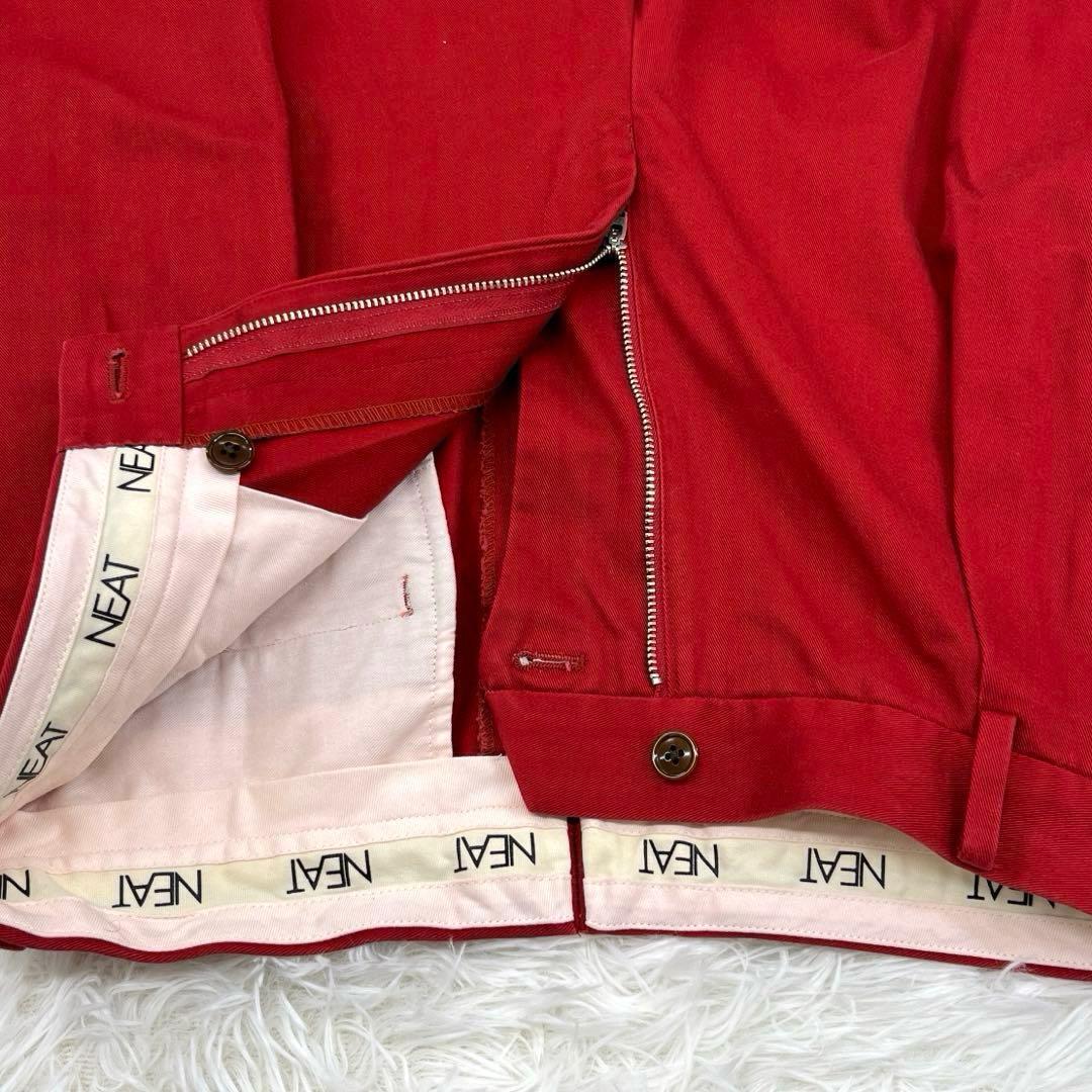 【美品・裾未処理】ニート・チノパンツ・トラウザーパンツ・２タック・44