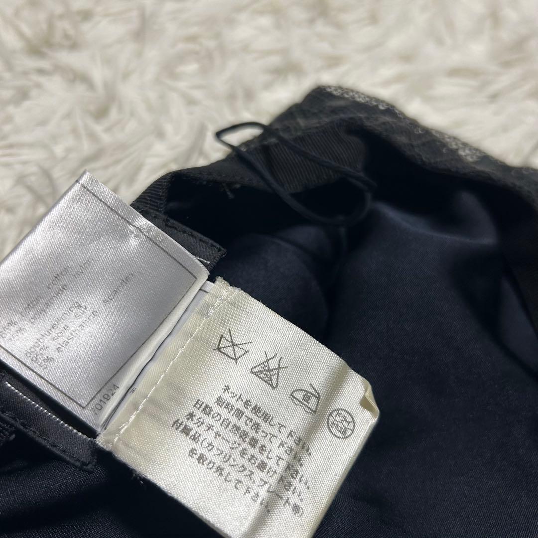 CHANEL 03A ココマーク 花柄刺繍 レース チュール フレアスカート40