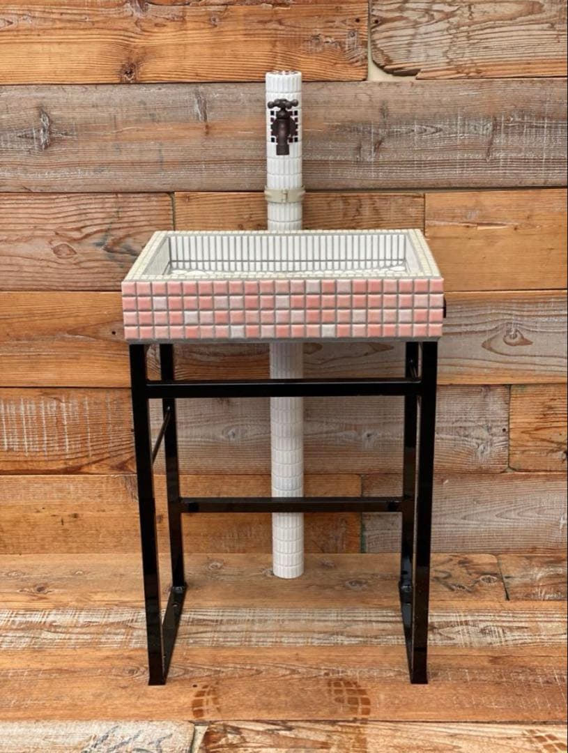 特別価格 作善堂タイルシンク流し台 ガーデンパン 日本製 屋外用屋内用 外シンク