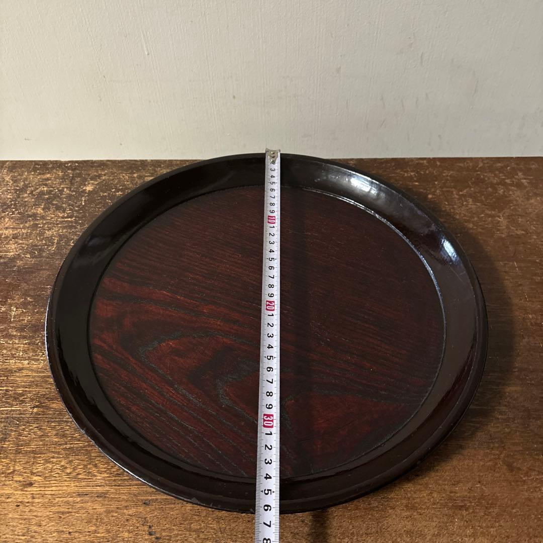 木地盆　丸盆　栗盆　くり抜き盆　骨董　アンティーク　 茶懐石　古美術　酒器　李朝