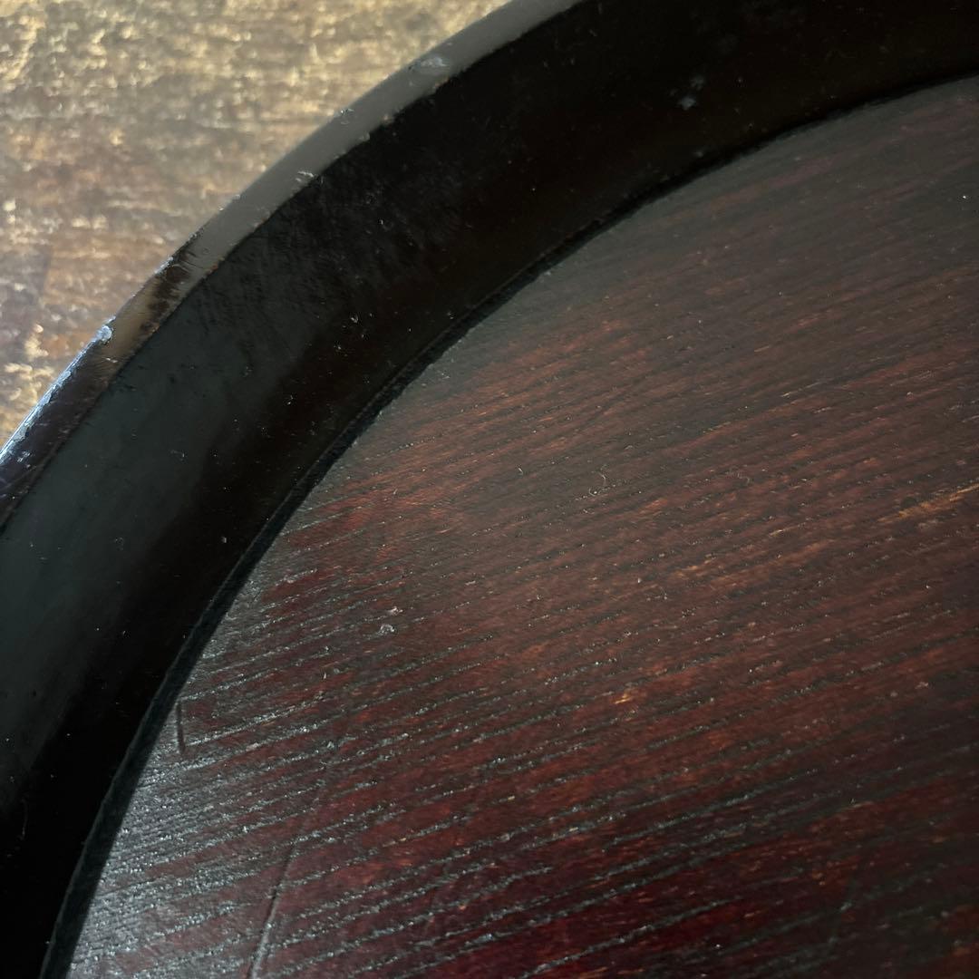 木地盆　丸盆　栗盆　くり抜き盆　骨董　アンティーク　 茶懐石　古美術　酒器　李朝