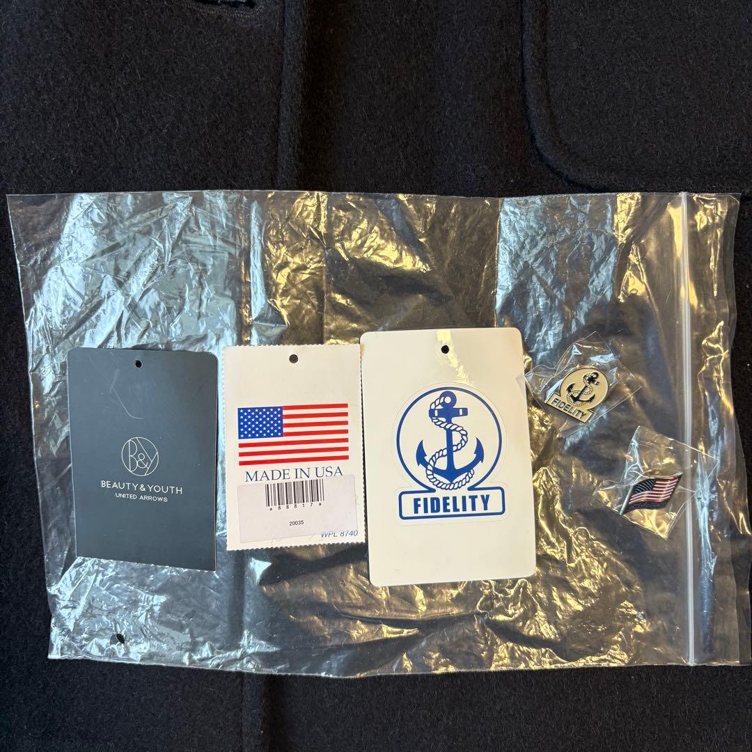 【未使用タグ付き】フィデリティ×アローズ ショールカラーコートUSA製