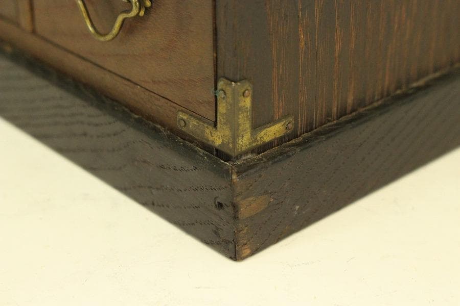 可愛い 桑材 小箪笥 引き出 小物入 和家具(LC335)