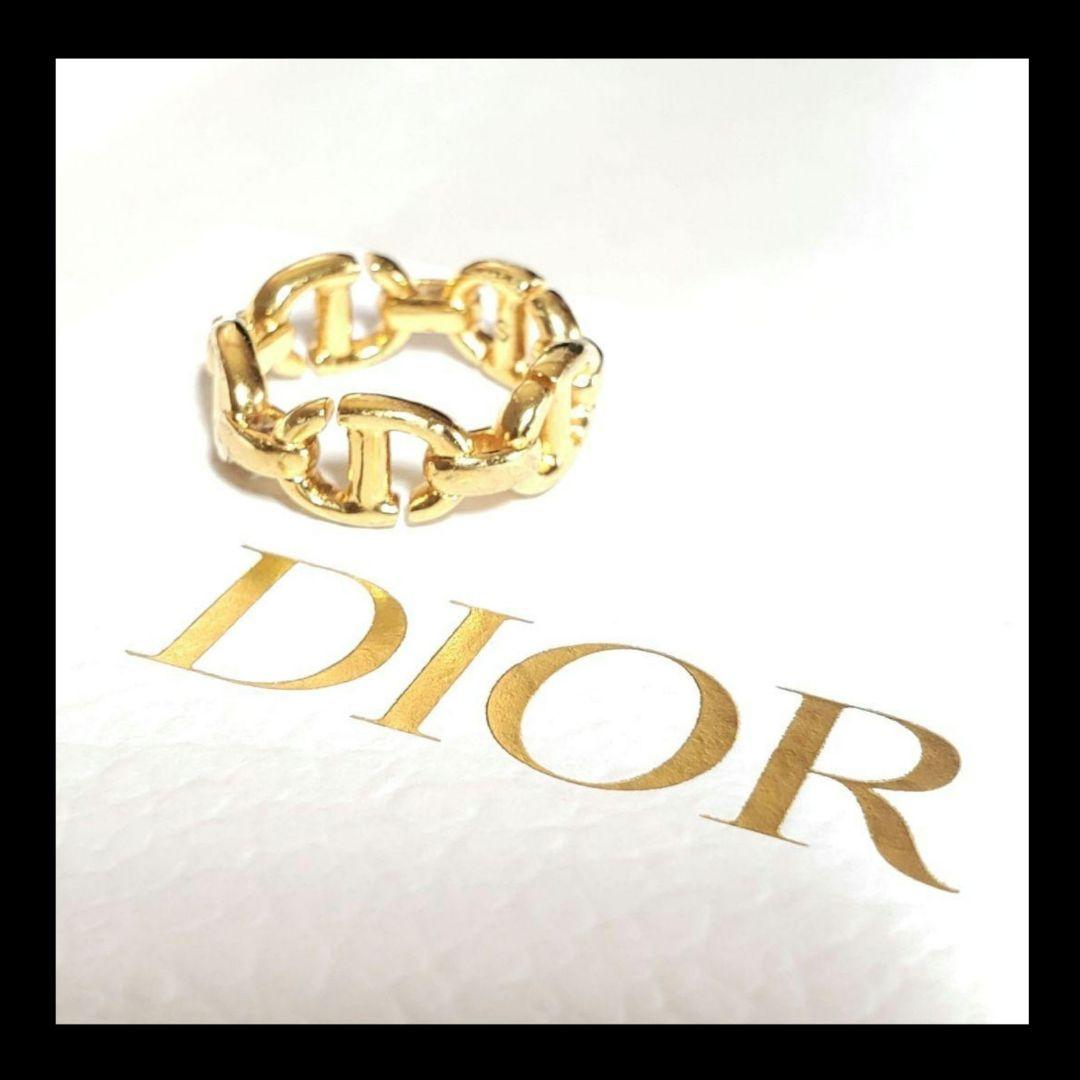 本日限定セール❕DIOR【箱・袋・紙袋・チャーム付】 CD Navyリング10号