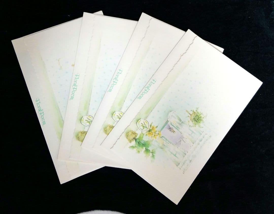 【激レア】floralpoem フローラルポエム　封筒　レターセット　昭和レトロ