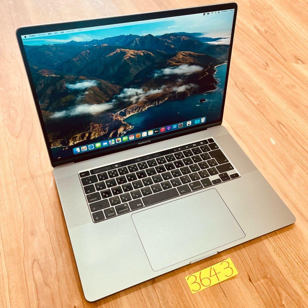 MacBook pro 16インチ 2019 i9 64GB 1TB 管3643