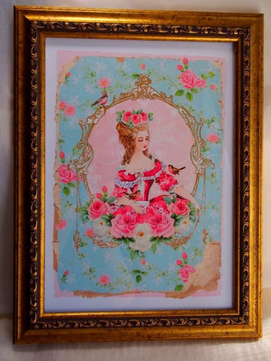 マリーアントワネット　ティータイム金額縁