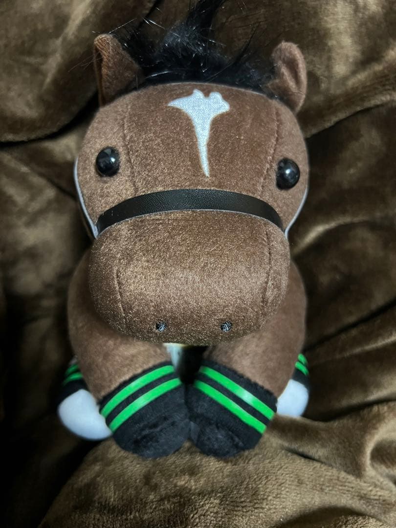 希少 美品 ジャスタウェイ ぬいぐるみ アイドルホース サイン入り