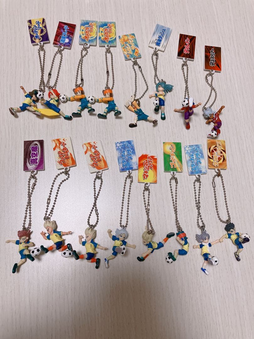 イナズマイレブン 必殺技キーチェーン　16体セット①
