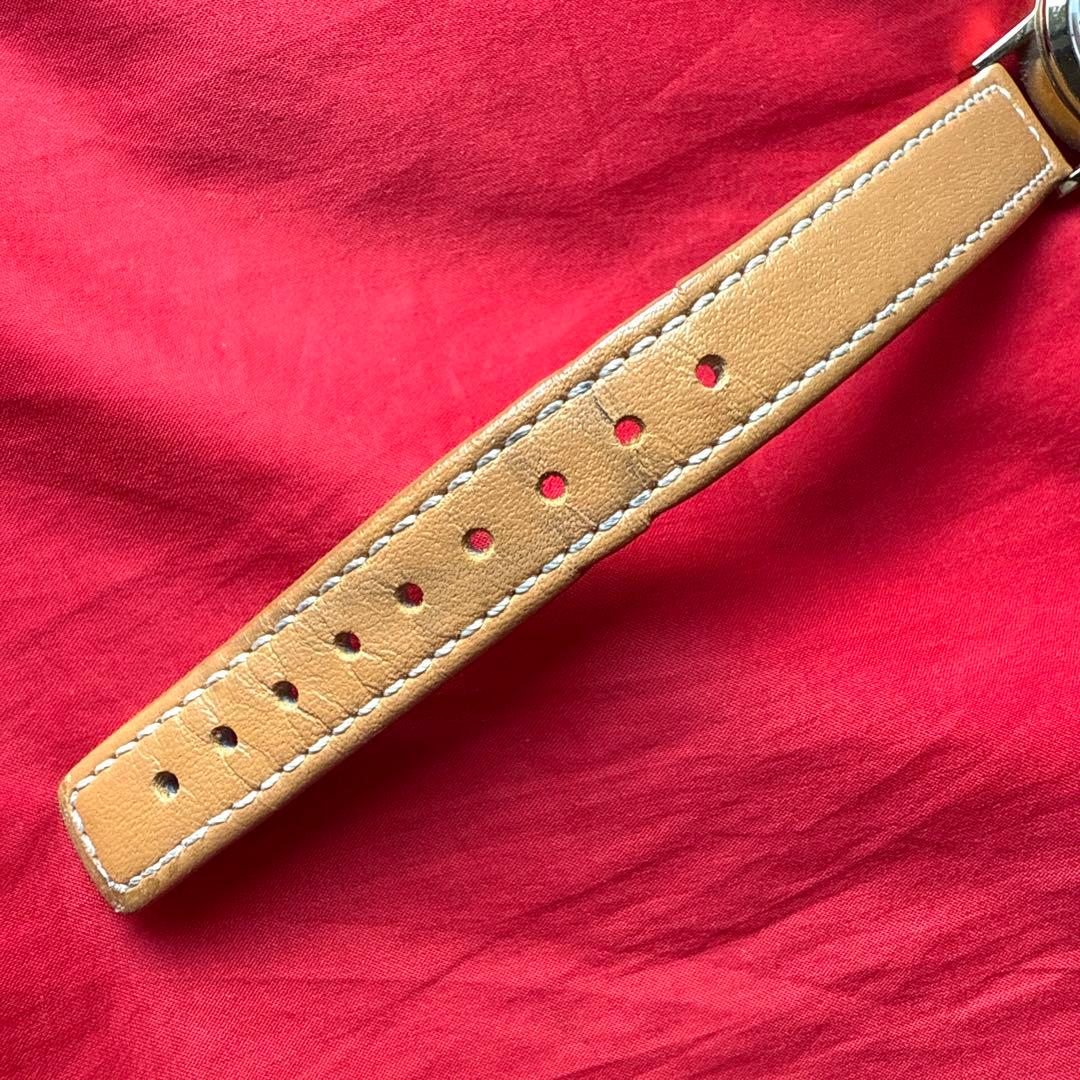 Agnes b. 腕時計 アニエスb SOLAR レザーベルト ゴールド色