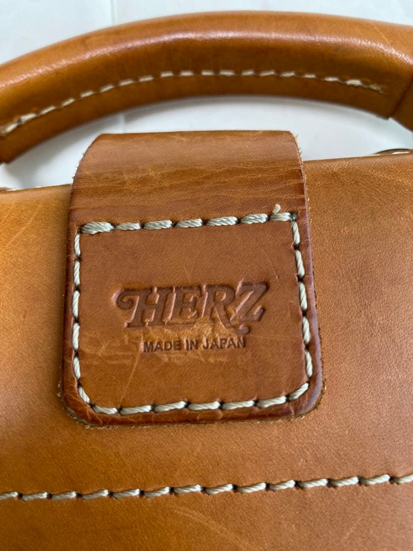 【年末年始セール】HERZ ブラウン レザー 2way ショルダー