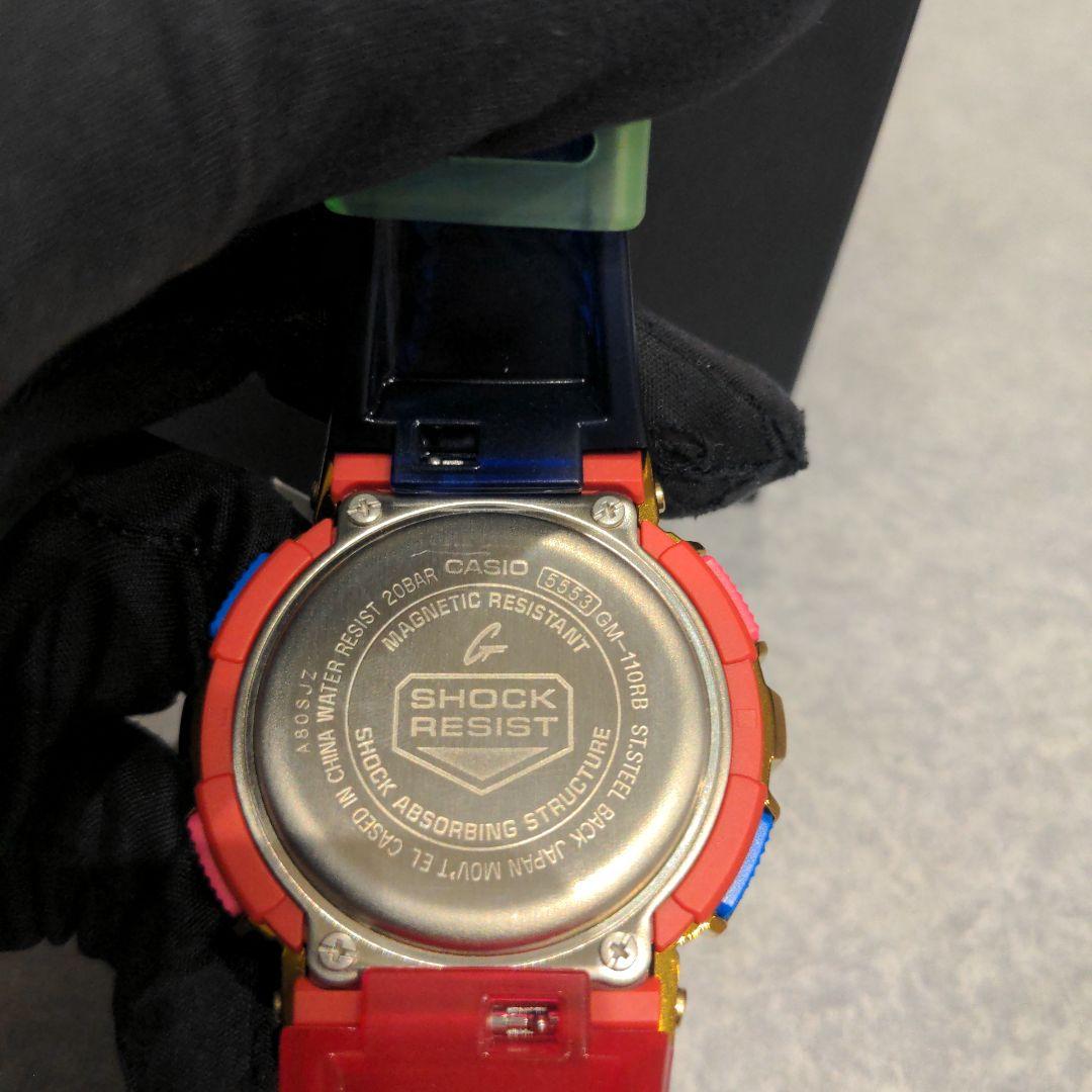 【未使用】ジーショックGM-110RB-2AJF レインボー