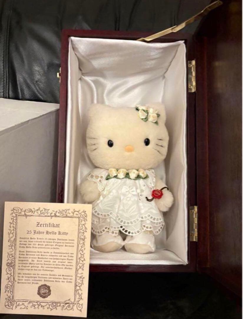 激レア☆ハローキティ☆ハーマン社コラボぬいぐるみ☆500体限定☆1999年 新品