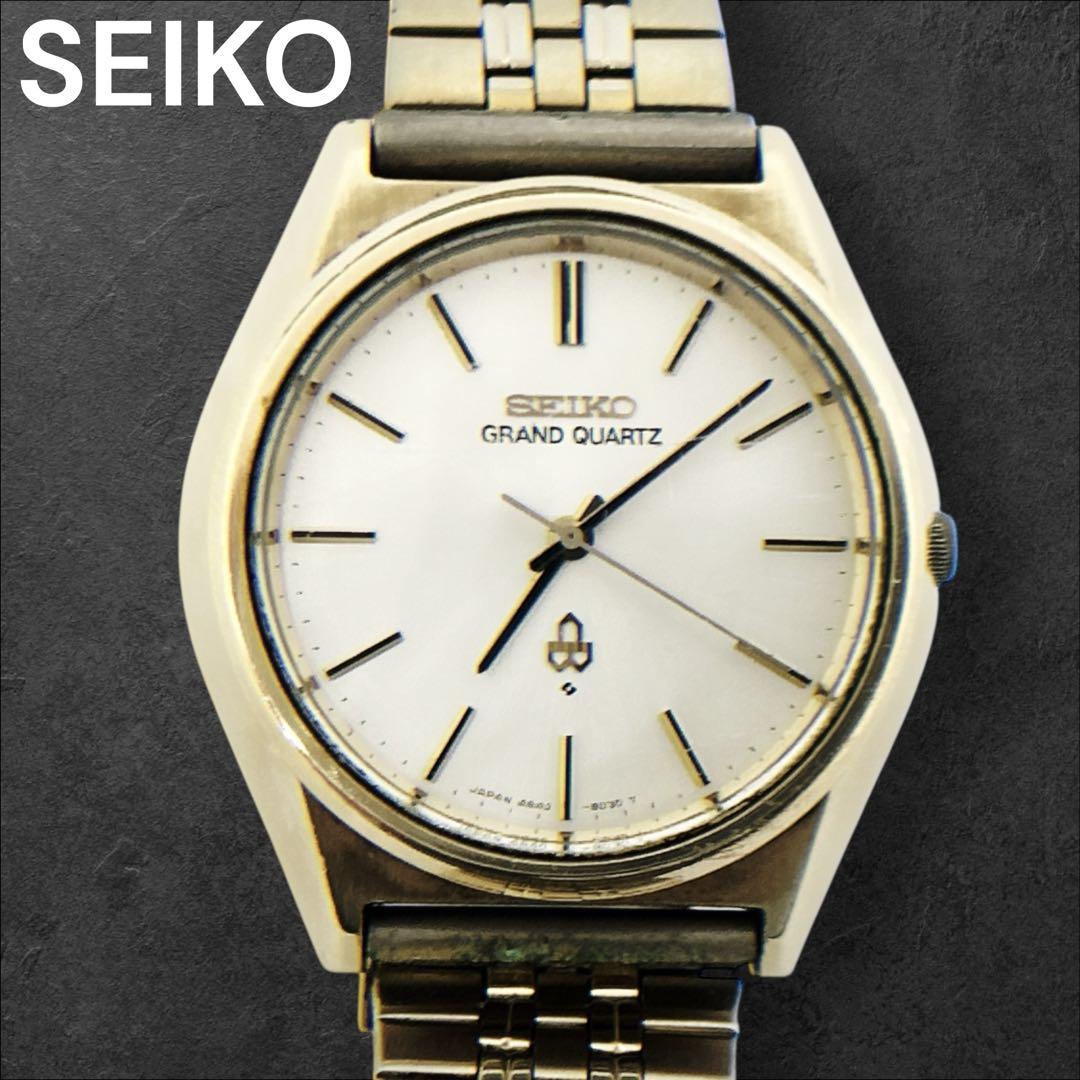 セイコー 腕時計 グランドクオーツ キャップゴールド ヴィンテージ SEIKO