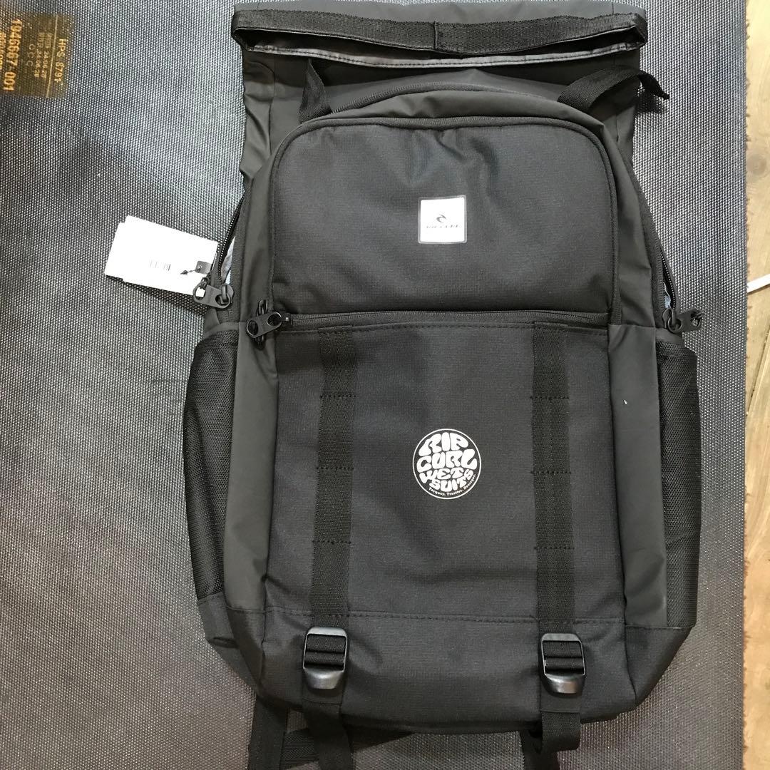 Rip Curl リップカールブラックバックパックサーフィン用ウェットバック￼