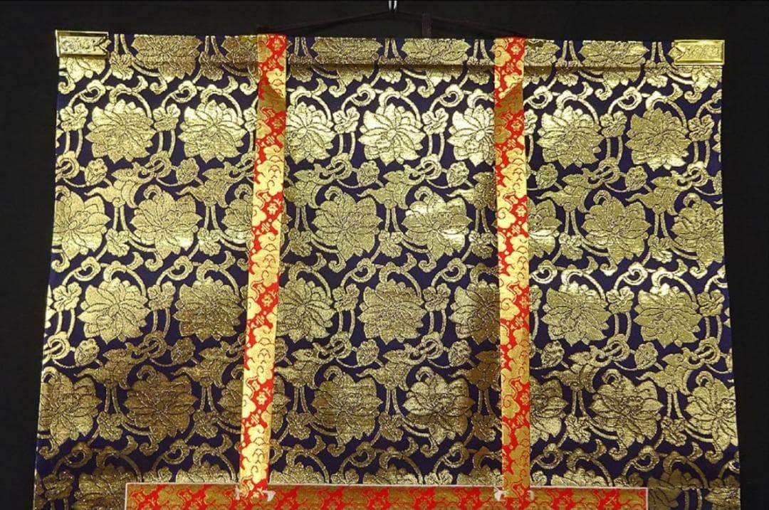 掛軸 香雲『六字名号』法事掛け 仏書 絹本 肉筆 共箱付 掛け軸 g09288