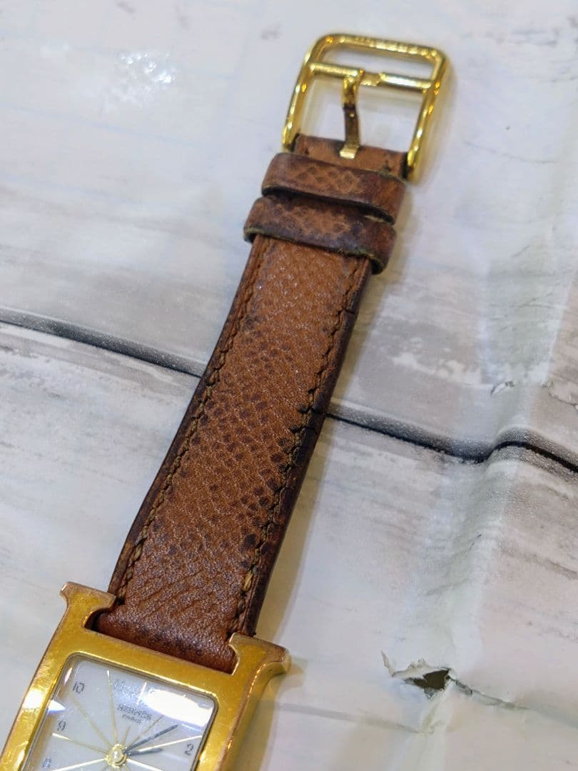 エルメス　エトゥープ　 腕時計　レディースウォッチ　ゴールド