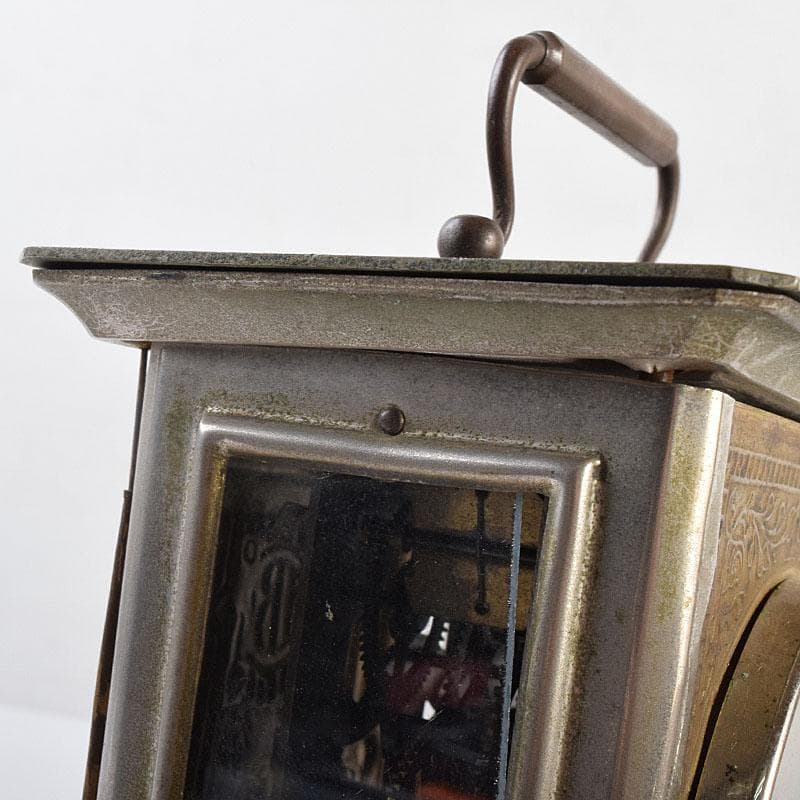 アンティーク　昭和レトロ　謙信洋行　置時計　ゼンマイ式　ジャンク品　VR8849