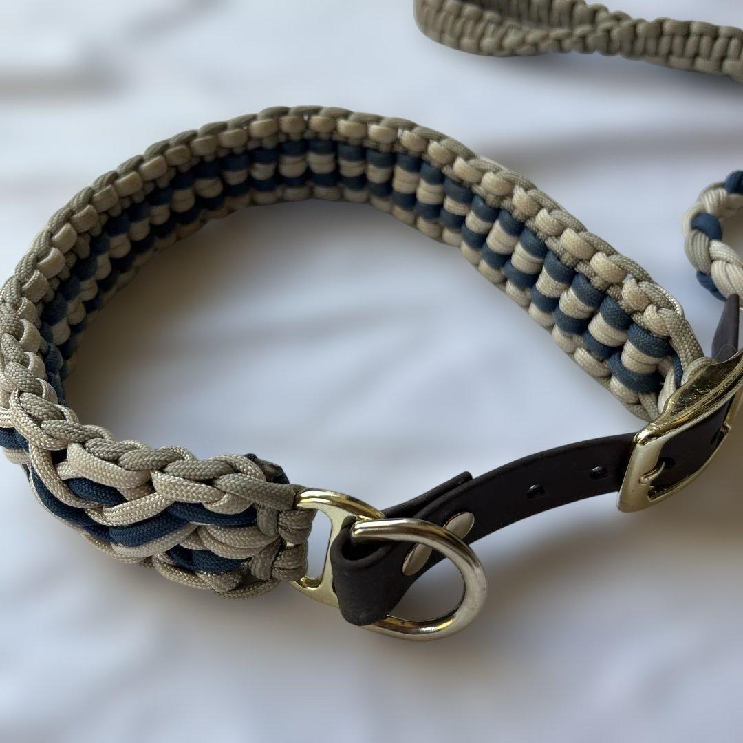 大型犬　首輪　パラコードリード