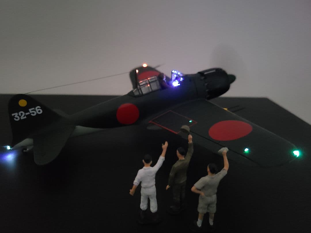 零式艦上戦闘機五二型 タミヤ1/48 LEDモデル完成品