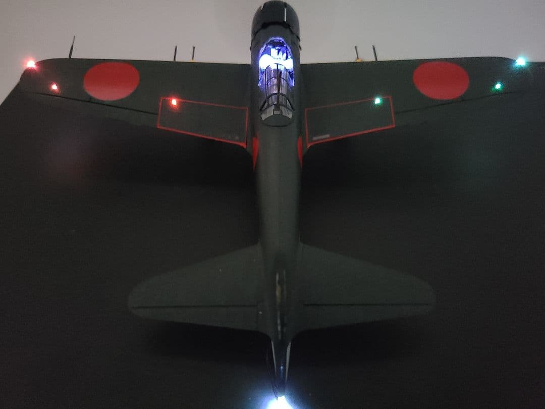 零式艦上戦闘機五二型 タミヤ1/48 LEDモデル完成品