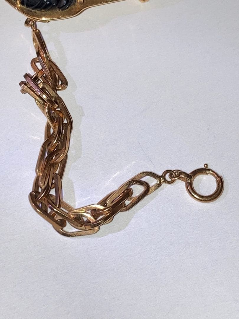 ［希少］K18 金18 ダイヤ ブローチ 馬