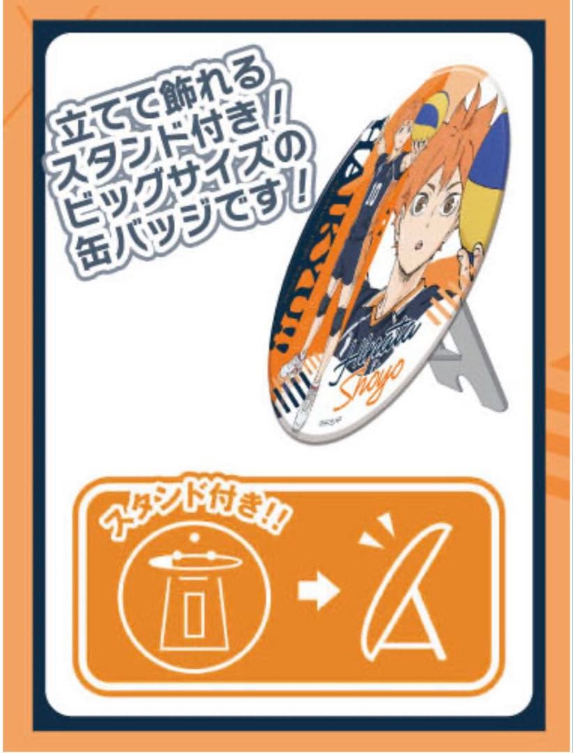 ハイキュー BIG缶バッジコレクション 日向影山月島 烏野セット