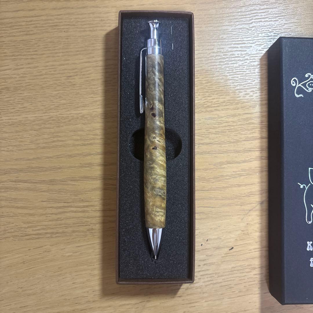 こぶた工房極上花梨瘤青白シャープペンシル