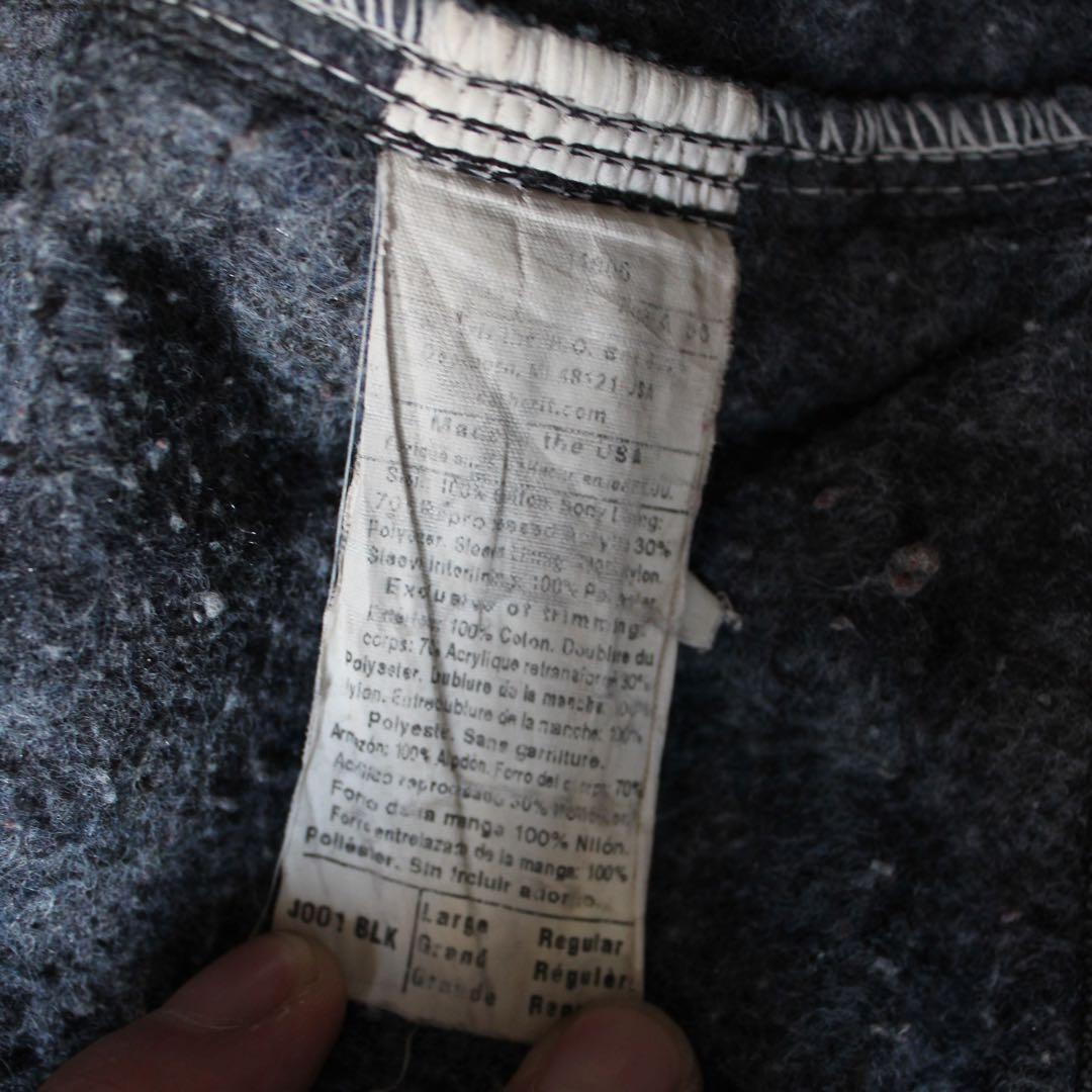 最高雰囲気 Carhartt デトロイトジャケット usa製 ブラック ハチノス