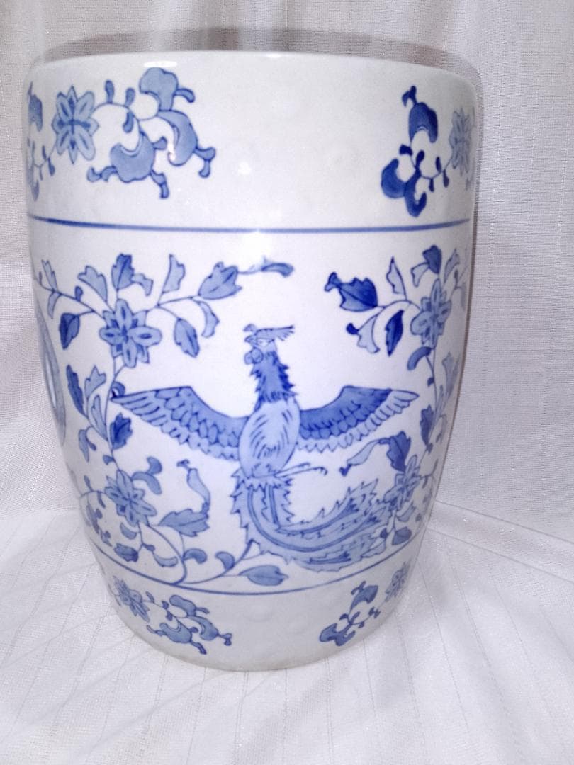 値下げ　骨董品 アンティーク ガーデンスツール　陶器　インテリア　庭椅子