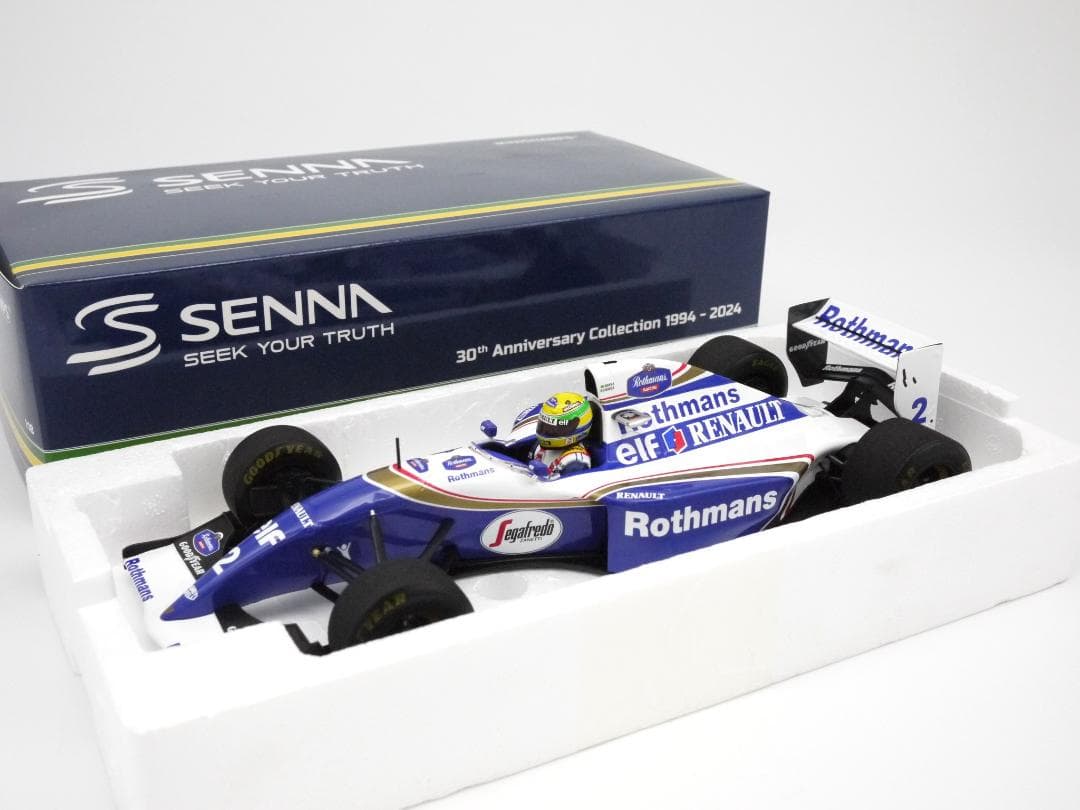 1/18 ウィリアムズ FW16ラストレース ロスマンズ A.セナ PMA