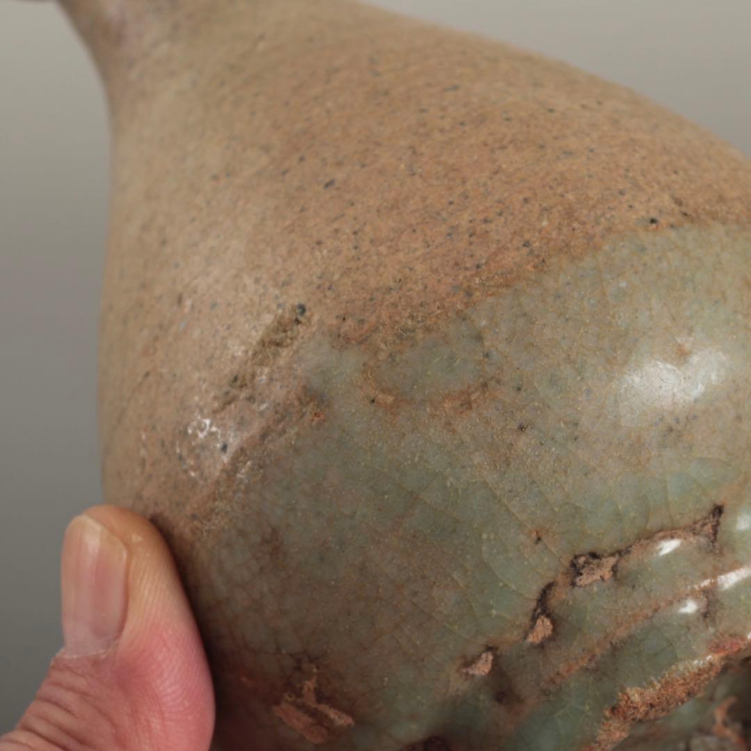 李朝 無地刷毛目 井戸手 徳利 酒器 古美術 古道具 アンティーク 朝鮮美術