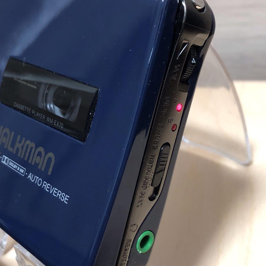 SONY WALKMAN WM-EX70 ブルー テープ再生可能 現状渡し品